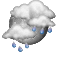 Trvalé srážky s možností krátkodobého občasného zlepšení Forecast icon