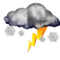 Srážky, velmi proměnlivé počasí Forecast icon